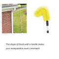 Yellow pp telescopic roof cleaning brush gutter brush